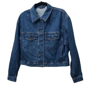 Uniqlo U Blue Oversized Jean Denim Jacket XS